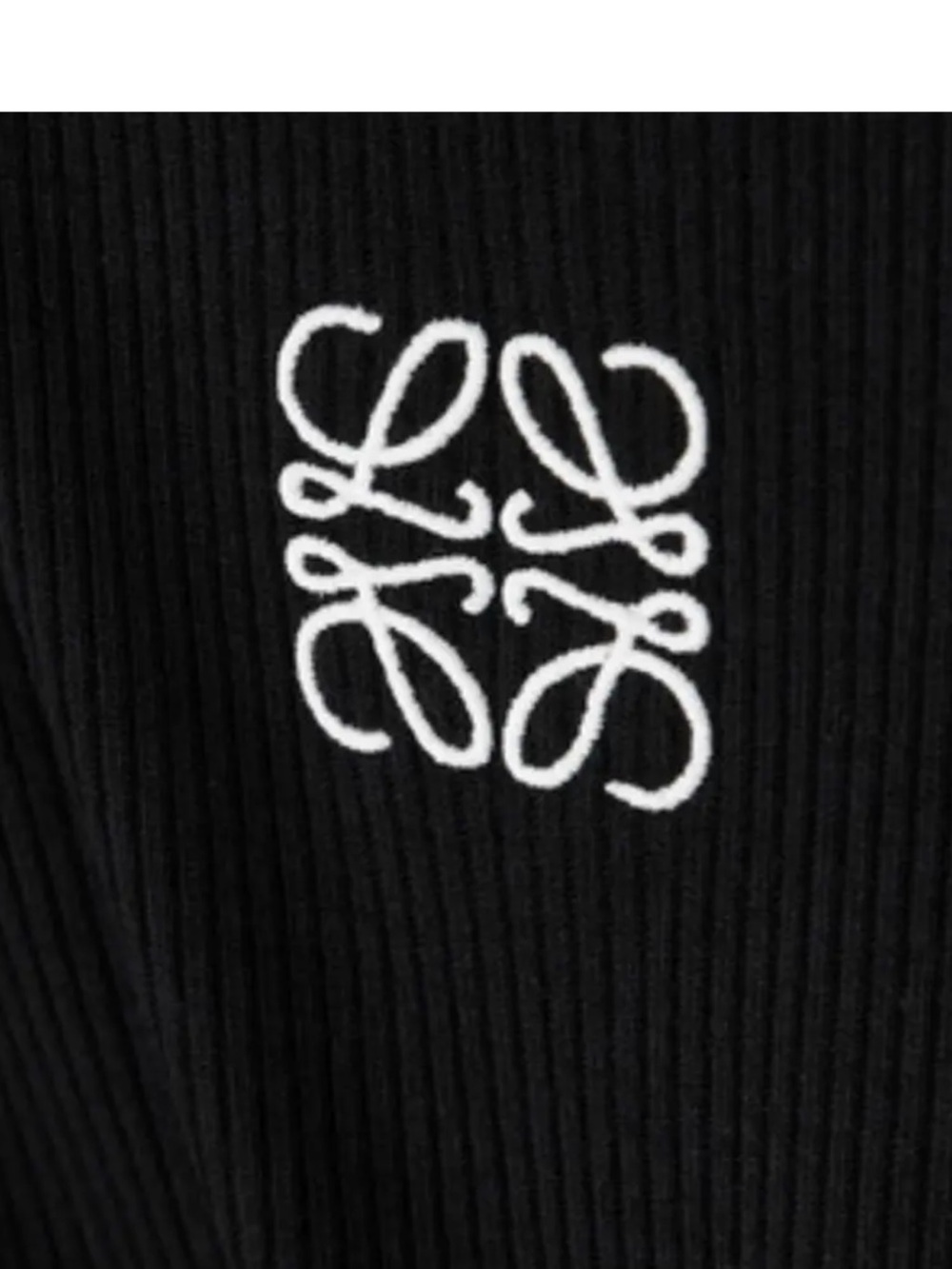 NEW LOEWE Anagram Ribbed Cotton Tank Maxi Dress Black Size S Luxury Minimalist - Picture 11 of 11